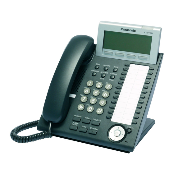 Panasonic KX-DT333 User Quick Reference Manual