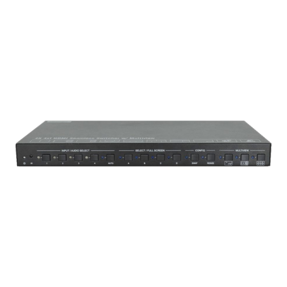 Altimium SCA41-MV 4K Multiviewer Selector Manuals
