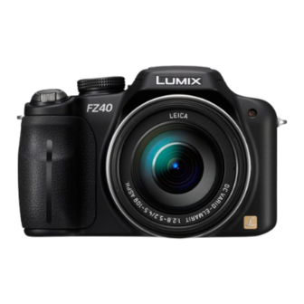 Panasonic LUMIX DMC-FZ40 Operating Instructions For Advanced Features
