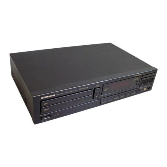 Pioneer PD-T310 Operating Instructions Manual