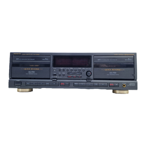 Aiwa AD-WX929 Operating Instructions Manual