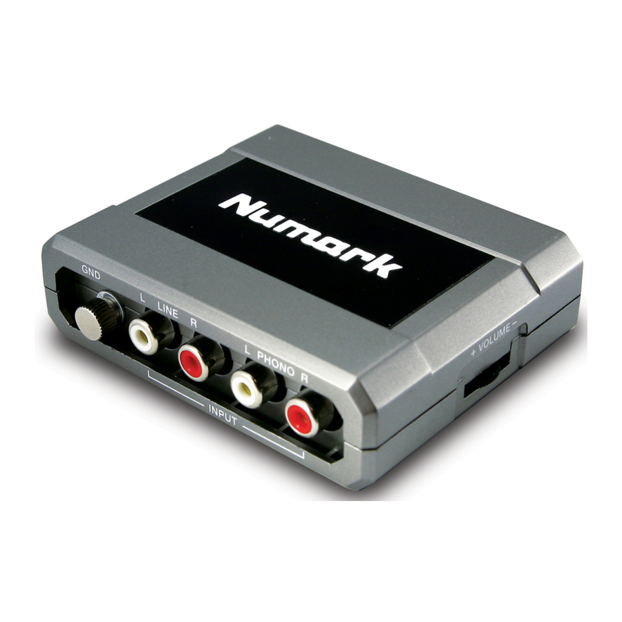 Numark Stereo|iO - Analog-to-Digital DJ Interface Manual