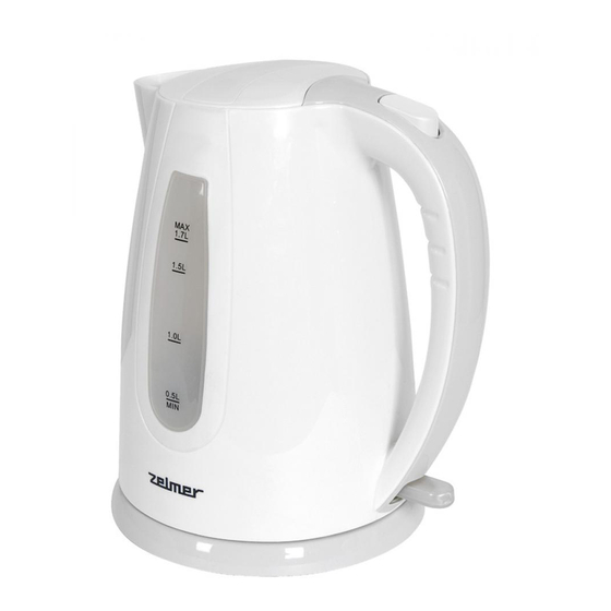 User Manuals: Zelmer cke820 Electric Kettle
