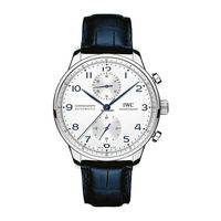iwc Portuguese chronograph Operating Instructions Manual