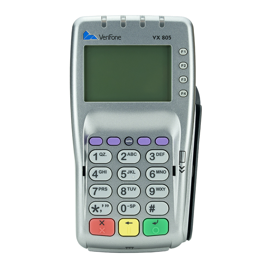 VeriFone VX 805 Reference Manual