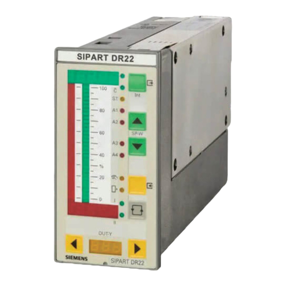 Siemens SIPART DR22 Manual