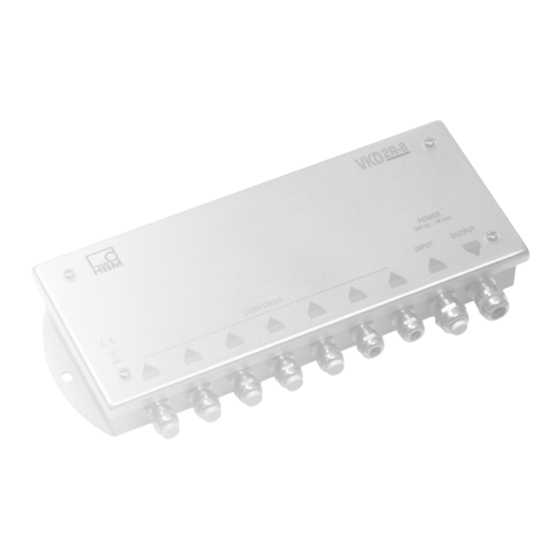 HBM VKK2R-8 DIGITAL Mounting Instructions