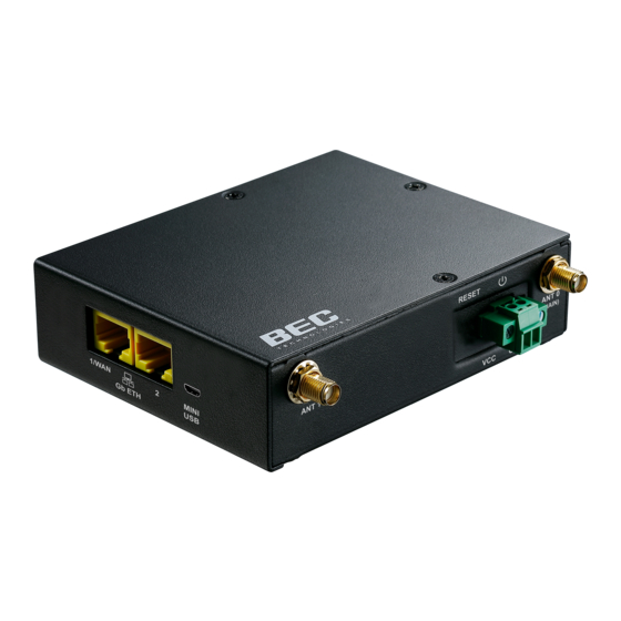 BEC MX-240 Quick Install Manual