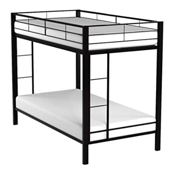 zinus twin over twin bunk bed