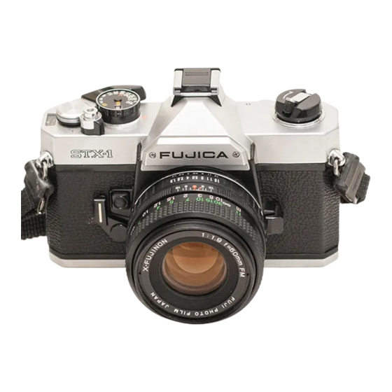 Instruction Manual Fujica STX-1 35mm Camera 