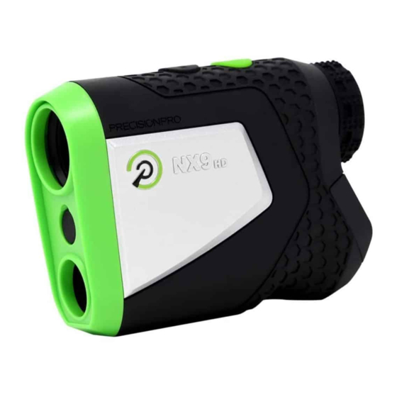 PRECISION PRO NX9 HD SLOPE QUICK START MANUAL Pdf Download ManualsLib