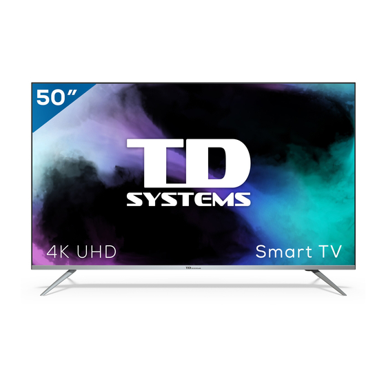 TV LED 50 TD SYSTEMS K50DLJ12US - 4K UHD, Smart TV, Reproductor/Grabador  USB