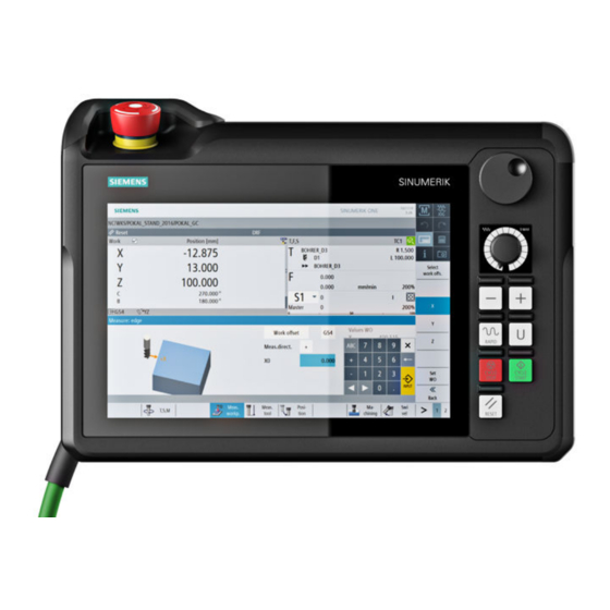 SIEMENS SINUMERIK HT 10 EQUIPMENT MANUAL Pdf Download | ManualsLib