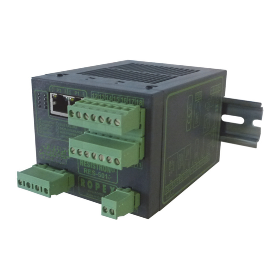 ROPEX RESISTRON RES5011 OPERATING INSTRUCTIONS MANUAL Pdf Download