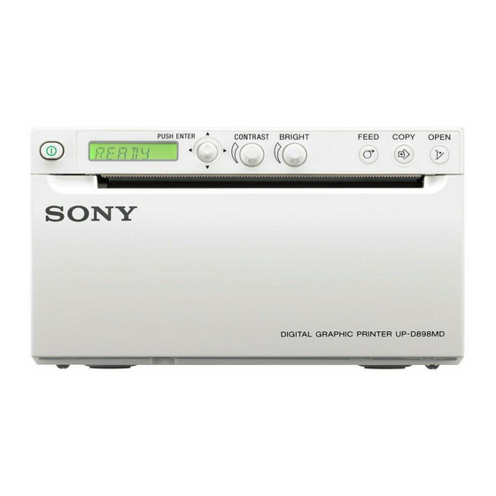 Sony UP-D898MD Service Manual