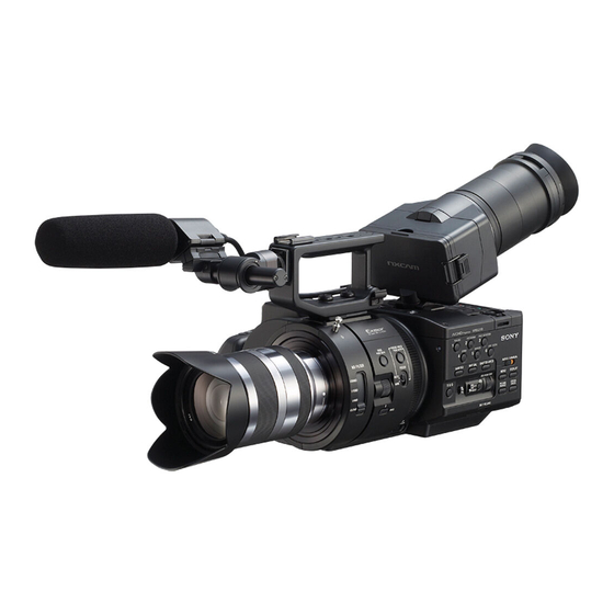 SONY NEX-FS700 SERVICE MANUAL Pdf Download | ManualsLib