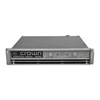 Crown Macro-Tech MA-1200 Service Manual