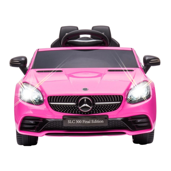 Jamara Ride on Mercedes-Benz SLC Instructions Manual