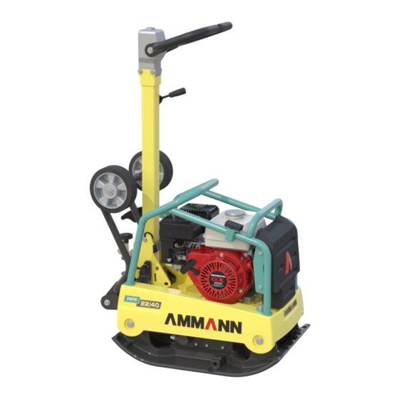 Ammann APR 22/40 Translation Of The Original Operating Manual