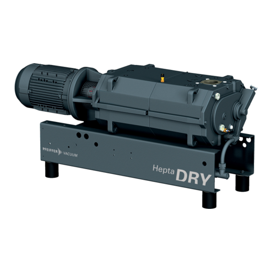 Pfeiffer Vacuum HEPTA DRY 400 P Operating Instructions Manual