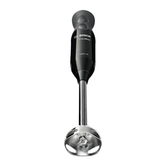 Bosch ErgoMixx MS6CB6157/02 User Manual