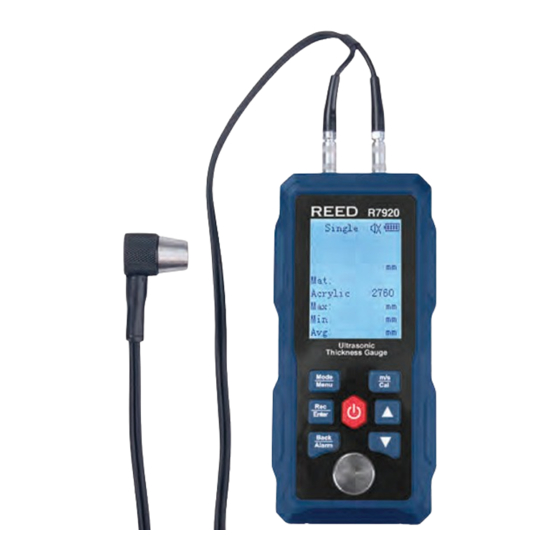 REED R7920 Instruction Manual