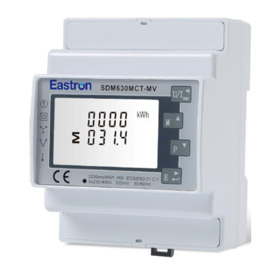 Eastron SDM630MCT-MV Manual