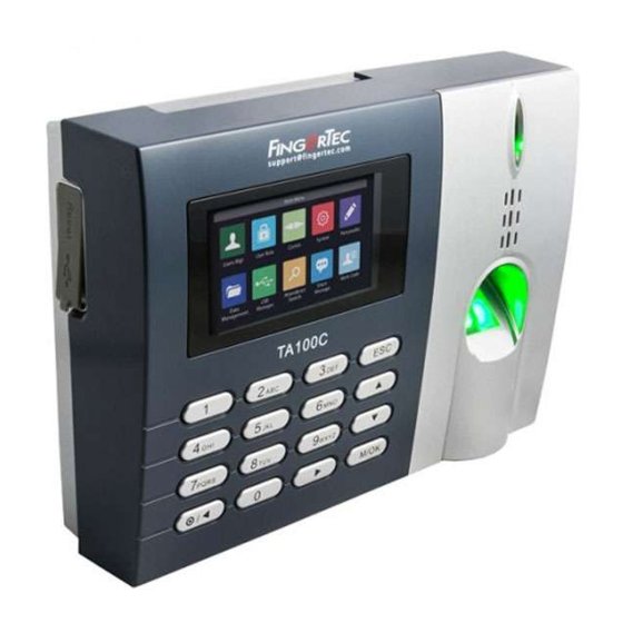 FingerTec TA100C Series Installation Manual