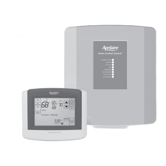 Aprilaire Home Comfort Control 8830 Owner's Manual