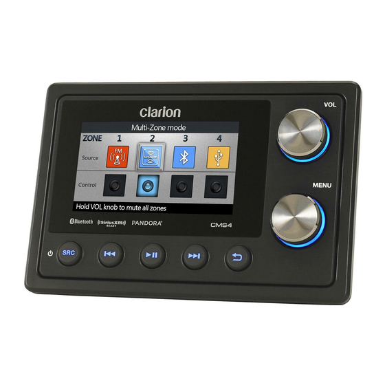 Clarion CMS4 Owner's Manual And Installation Instructions