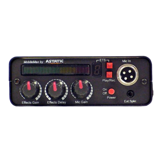 Astatic MobileMax Quick Start Manual