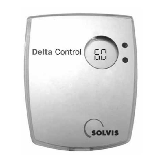 Solvis DeltaControl Operation