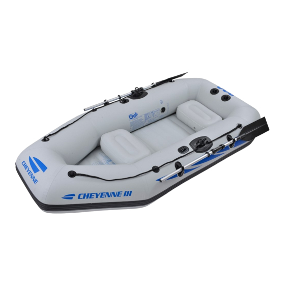 Gommone Jilong Cheyenne V 300 - 248x130x33cm, PVC 3 Strati, Capacit&agrave; 240kg, Rosso/Bianco