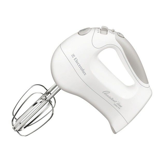 Electrolux Assistent Hand Mixer 310 Operating Instructions Manual