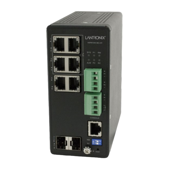 Lantronix SISPM1040-384-LRT-C PoE+ Switch Manuals