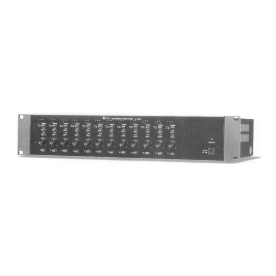 Toa M-1212E Specifications