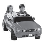 Fisher-Price POWER WHEELS Ford MUSTANG Owner's Manual With Assembly Instructions