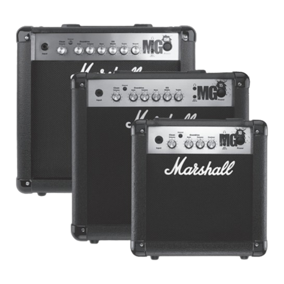 Marshall Amplification MG10 - AUTRE Owner's Manual