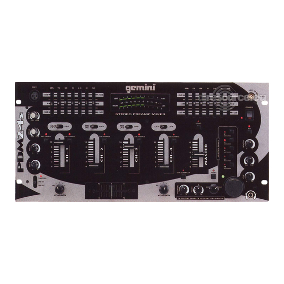 Gemini PDM-24s Operation Manual