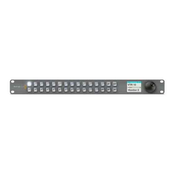 Blackmagicdesign Universal Videohub 288 Installation And Operation Manual