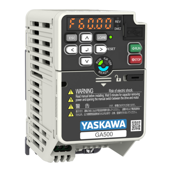 YASKAWA GA500 Series Programming