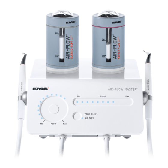 EMS AIRFLOW MASTER PERIO OPERATION INSTRUCTIONS MANUAL Pdf Download