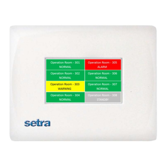 SETRA SYSTEMS MRMS USER MANUAL Pdf Download | ManualsLib