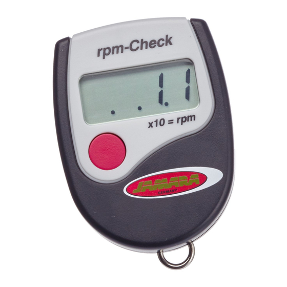 JAMARA RPMCHECK INSTRUCTION Pdf Download ManualsLib