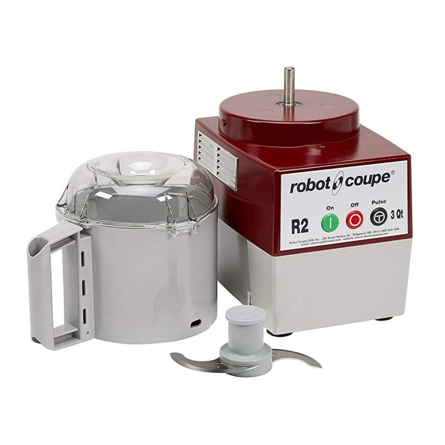 ROBOT COUPE R2N ULTRA OPERATING INSTRUCTIONS MANUAL Pdf Download