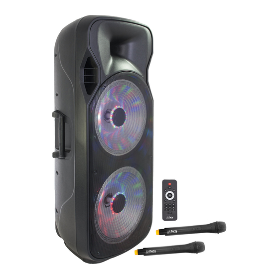 ENCEINTE MICRO KARAOKE BLUETOOTH ET LED PARTY-KAMIC-SI