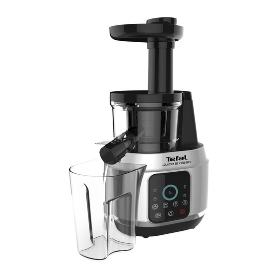 TEFAL JUICE & CLEAN QUICK USER MANUAL Pdf Download ManualsLib