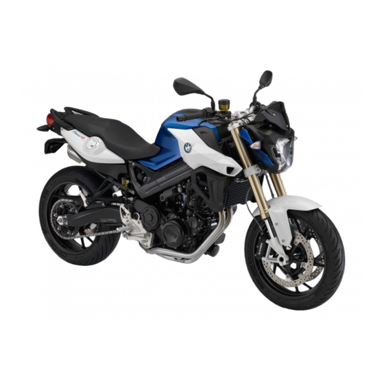 BMW F 800 R 2015 Rider's Manual