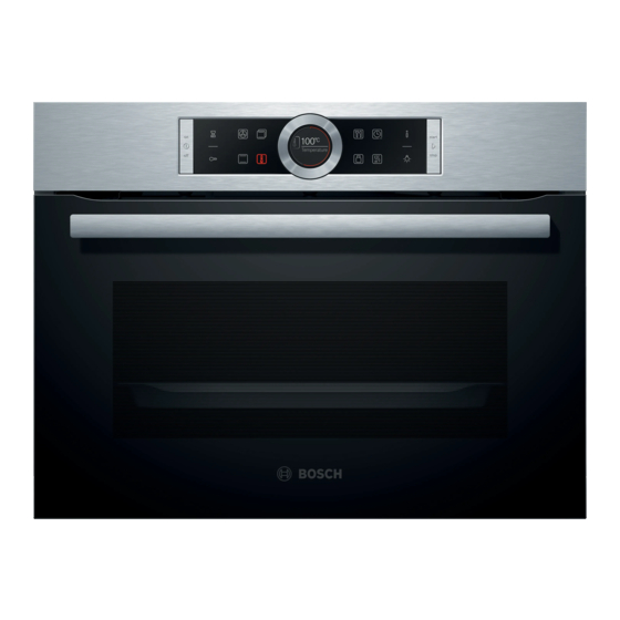 Bosch CBG635B 1 Series Compact Oven Manuals