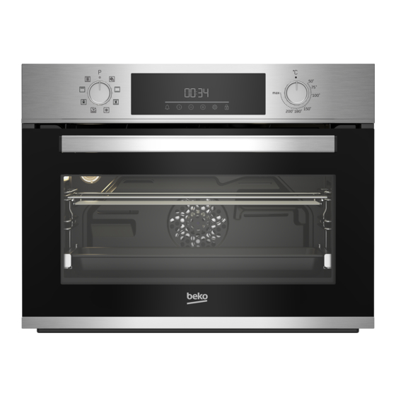 User Manuals: Beko BBCM12300X Electric Oven